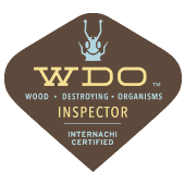 Certified WDO Inspector certification seal.